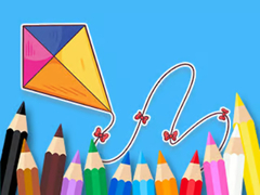 Mchezo Coloring Book: Bowknot Kite