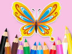 Mchezo Coloring Book: Beautiful Butterfly