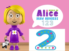 Mchezo World of Alice Draw Numbers