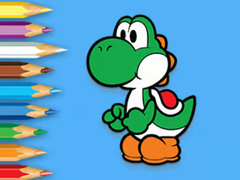 Mchezo Coloring Book: Yoshi Fishing Time