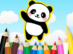 Mchezo Coloring Book: Cute Panda