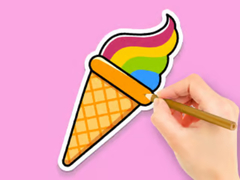 Mchezo Coloring Book: Rainbow Ice Cream