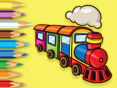 Mchezo Coloring Book: Running Train