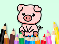 Mchezo Coloring Book: Cute Pig 2