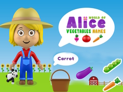 Mchezo World of Alice Vegetables Names