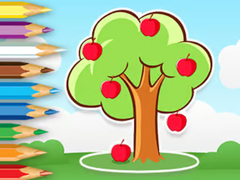 Mchezo Coloring Book: Apple Tree