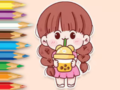 Mchezo Coloring Book: Lovely Girl