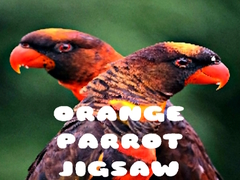 Mchezo Orange Parrot Jigsaw