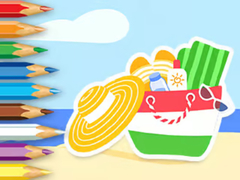 Mchezo Coloring Book: Summer Beach Gear