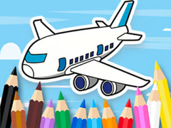 Mchezo Coloring Book: Flying Airplane