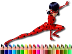 Mchezo Back To School Lady Bug Coloring