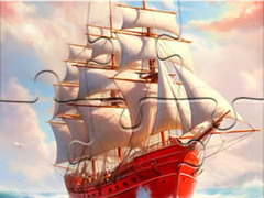 Mchezo Jigsaw Puzzle: White Sailing Boat