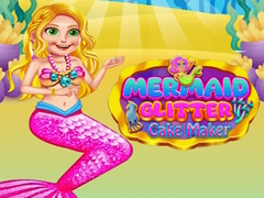 Mchezo Mermaid Glitter Cake Maker 