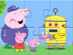 Mchezo Jigsaw Puzzle: Peppa Robot