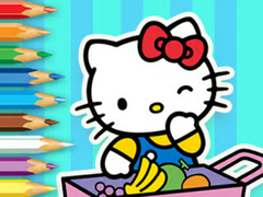 Mchezo Coloring Book: Hello Kitty Market