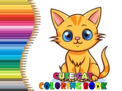 Mchezo Cute Cat Coloring Book