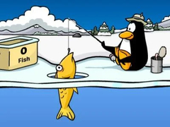 Mchezo Club Penguin: Ice Fishing