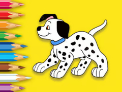 Mchezo Coloring Book: Cute Spotted Dog