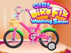 Mchezo Girl Bike Fix Washing Salon