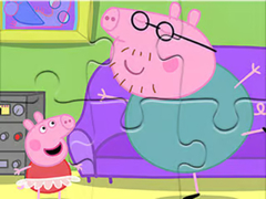 Mchezo Jigsaw Puzzle: Daddy Pig Dancing