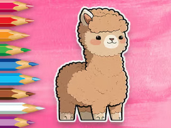 Mchezo Coloring Book: Cute Alpaca