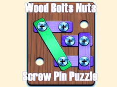 Mchezo Wood Bolts Nuts Screw Pin Puzzle