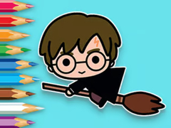 Mchezo Coloring Book: Flying Potter