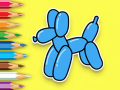 Mchezo Coloring Book: Balloon Puppy