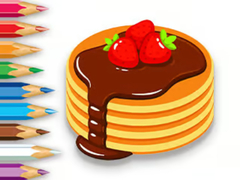 Mchezo Coloring Book: Strawberry Pancake