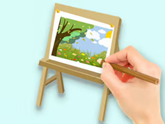 Mchezo Coloring Book: Paysage Drawing Board