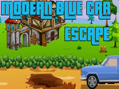 Mchezo Modern Blue Car Escape