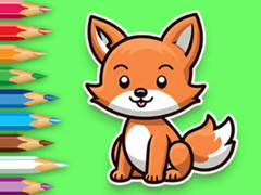Mchezo Coloring Book: Baby Fox