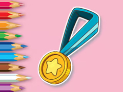 Mchezo Coloring Book: Medal