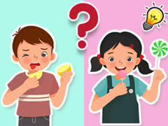 Mchezo Kids Quiz: What Do They Taste Like?