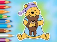 Mchezo Coloring Book: Winnie With Toy Bear