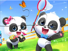 Mchezo Jigsaw Puzzle: Baby Panda Spring Outing