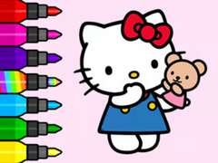 Mchezo Coloring Book: Hello Kitty Teddy Bear