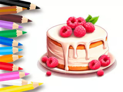 Mchezo Coloring Book: Berry Cake