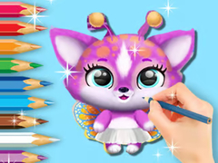 Mchezo Coloring Book: Cute Fluvsies