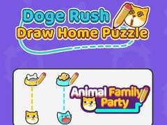 Mchezo Doge Rush : Draw Home Puzzle
