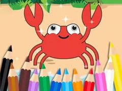 Mchezo Coloring Book: Happy Crab