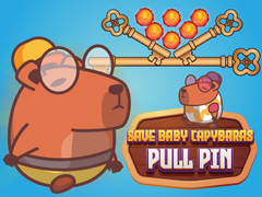 Mchezo Save Baby Capybaras Pull Pin