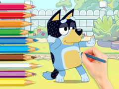 Mchezo Coloring Book: Bluey And Bingo