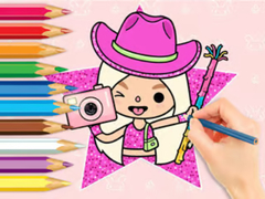 Mchezo Coloring Book: Toca Baca World
