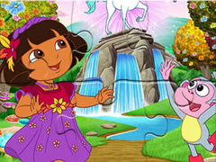 Mchezo Jigsaw Puzzle: Dora Wonderland