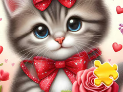 Mchezo Jigsaw Puzzle: Rose Cat