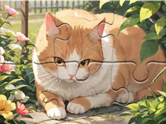Mchezo Jigsaw Puzzle: Cat Garden