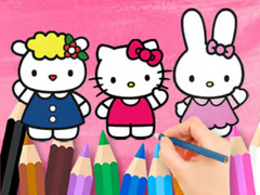Mchezo Coloring Book: Hello Kitty With Friends
