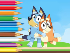 Mchezo Coloring Book: Bluey And Bingo Holiday