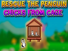 Mchezo Rescue the Penguin Chicks from Cage